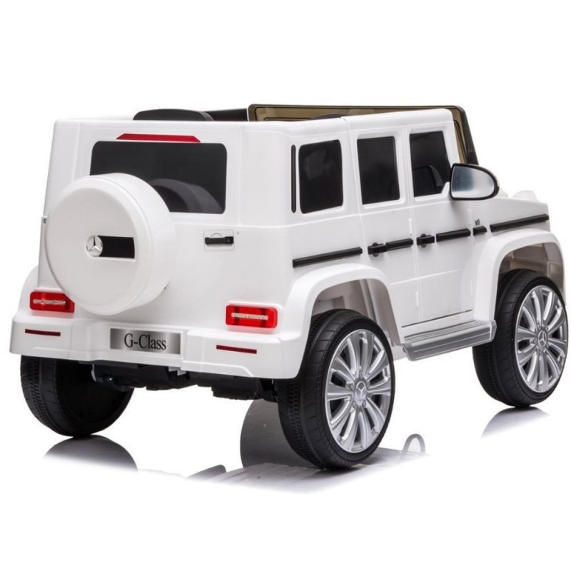 Elektromobilis MERCEDES G500 12V4,5Ah baltas