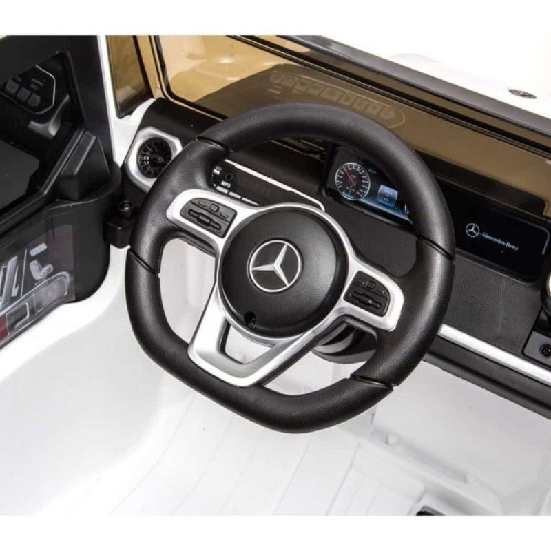 Elektromobilis MERCEDES G500 12V4,5Ah baltas