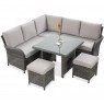 Lauko komplektas VENTURA + pufai grey