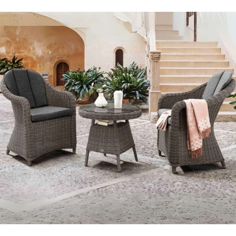 Lauko baldų komplektas MARLENA VINTAGE GREY 2+1
