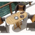 Sulankstomas stalas BALCON iš tikmedžio 120x60cm