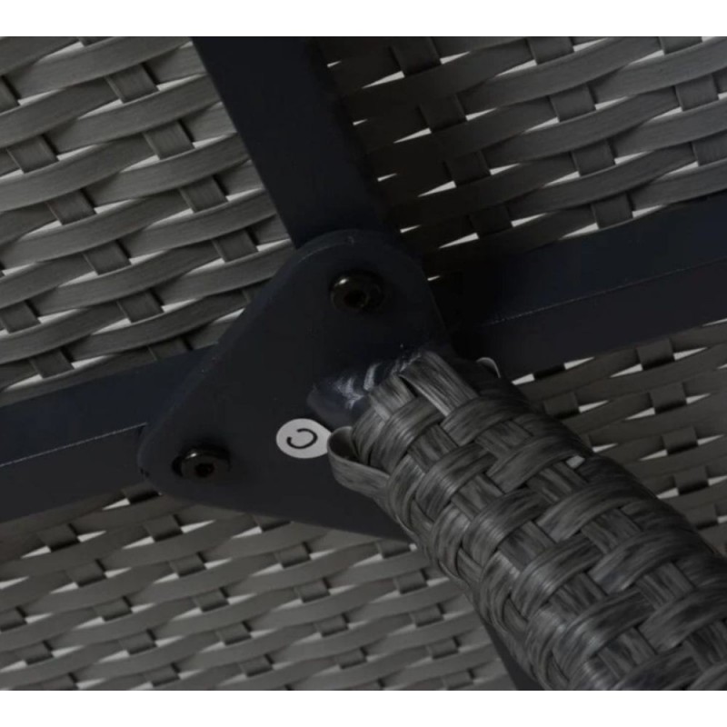 Lauko gultai ELEONORA DARK GREY + staliukas