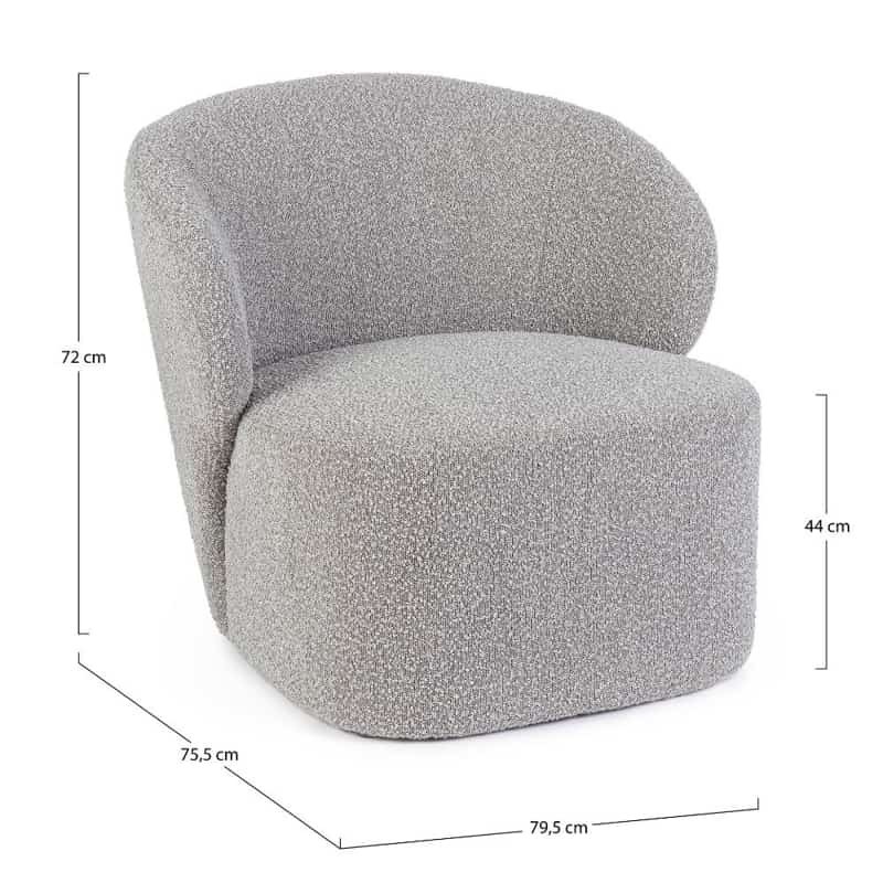Fotelis BABILA GREY