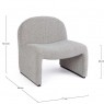 Fotelis BASILLA GREY