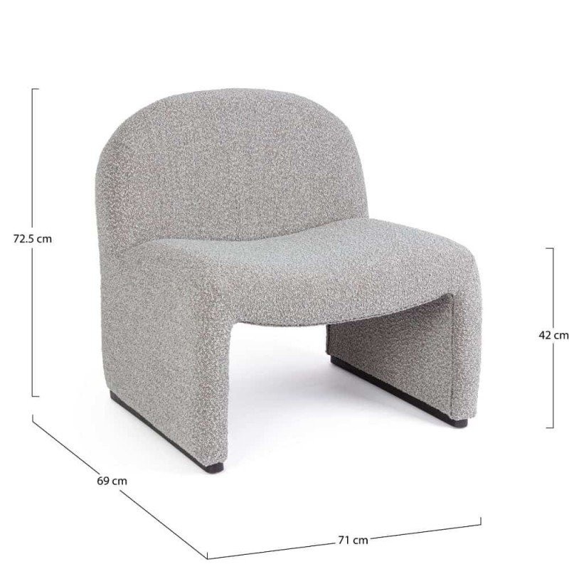 Fotelis BASILLA GREY