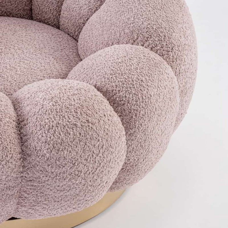 Sukamasis fotelis FLOREL ANTIQUE ROSE