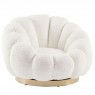 Sukamasis fotelis FLOREL WHITE