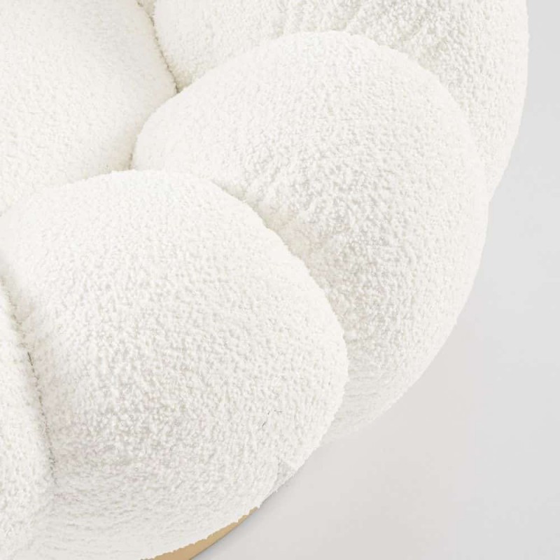 Sukamasis fotelis FLOREL WHITE