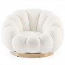 Sukamasis fotelis FLOREL WHITE