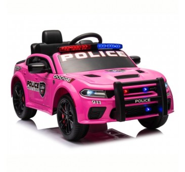 Elektromobilis DODGE POLICE 12V7Ah PINK