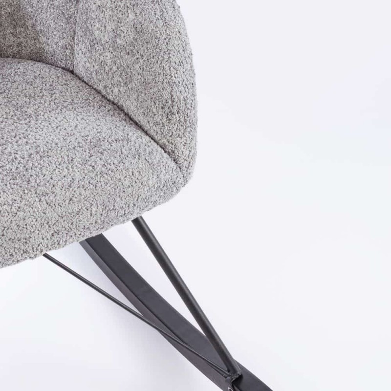 Supamasis fotelis SIBILLA LIGHT GREY