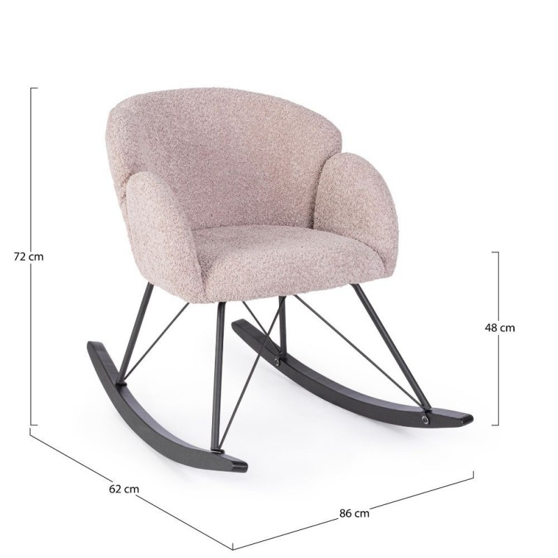 Supamasis fotelis SIBILLA ANTIQUE ROSE