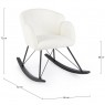 Supamasis fotelis SIBILLA WHITE