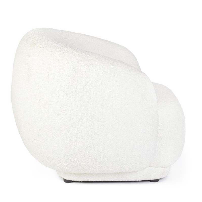 Fotelis TECLA BOUCLE WHITE