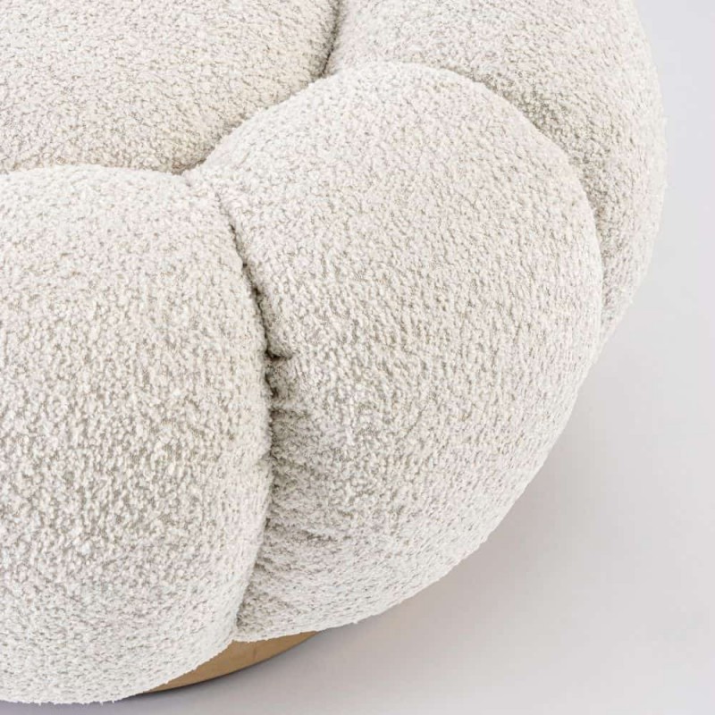 Pufas FLOREL BOUCLE NATURAL