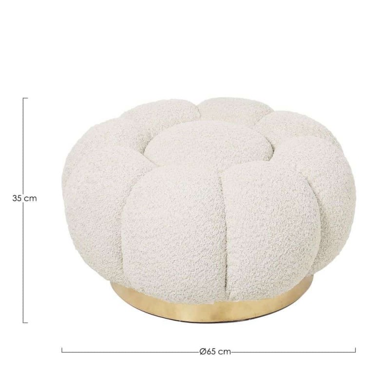 Pufas FLOREL BOUCLE NATURAL