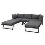 Modulinis lauko baldų komplektas MIDVĖJUS  DARK GREY