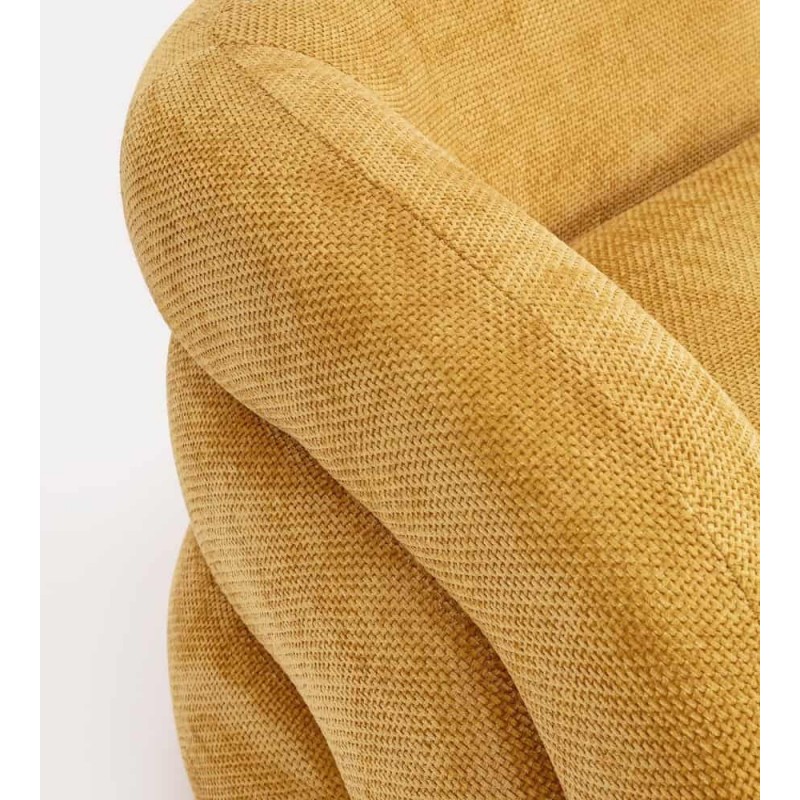 Sofa CLEMENCE MUSTARD trivietė 200x89x61cm