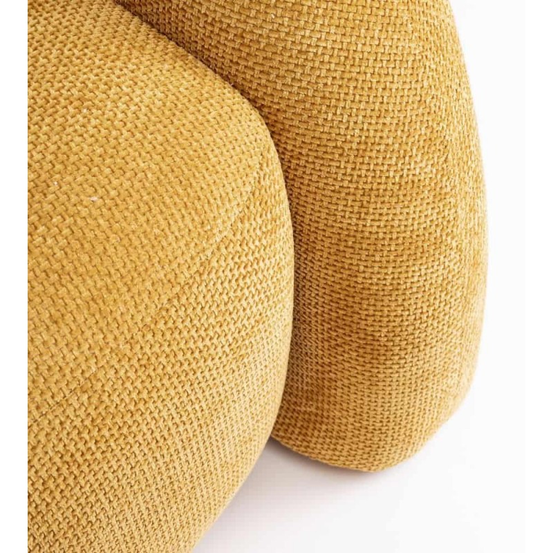 Sofa CLEMENCE MUSTARD trivietė 200x89x61cm