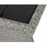 Lauko baldų komplektas LAROS su pufais ir foteliu BLACK/GREY