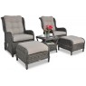 Pinti lauko baldai VIENNA DUO PREMIUM DARK GREY