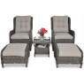 Pinti lauko baldai VIENNA DUO PREMIUM DARK GREY
