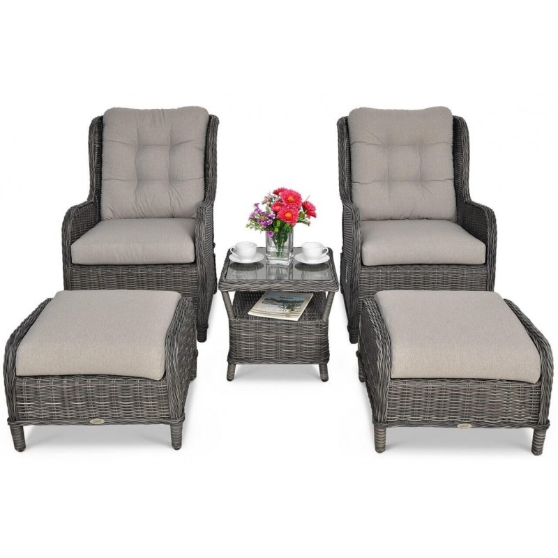 Pinti lauko baldai VIENNA DUO PREMIUM DARK GREY