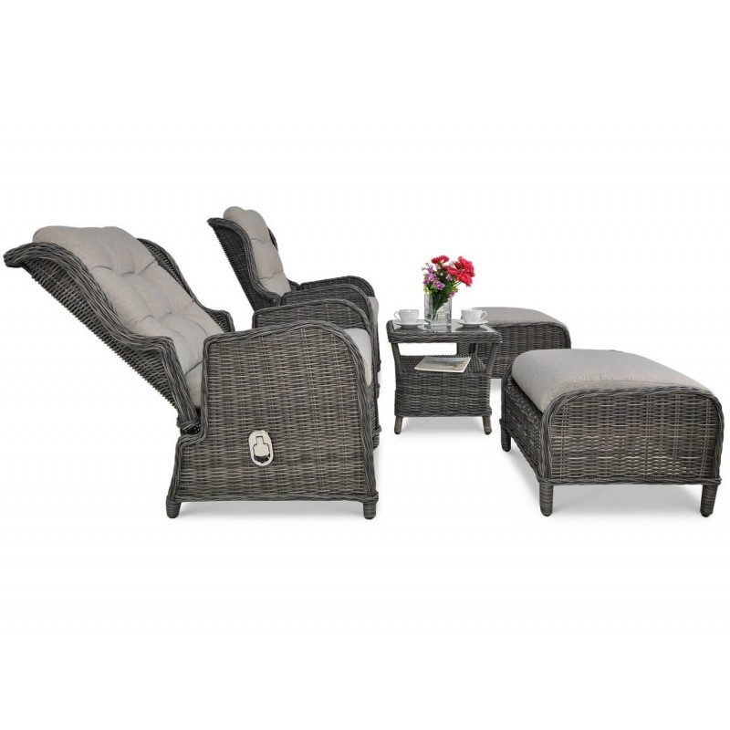 Pinti lauko baldai VIENNA DUO PREMIUM DARK GREY