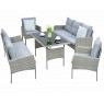 Lauko baldų komplektas CORTINA FAMILY GREY