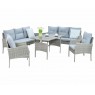 Lauko baldų komplektas CORTINA FAMILY GREY