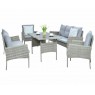Lauko baldų komplektas CORTINA FAMILY GREY