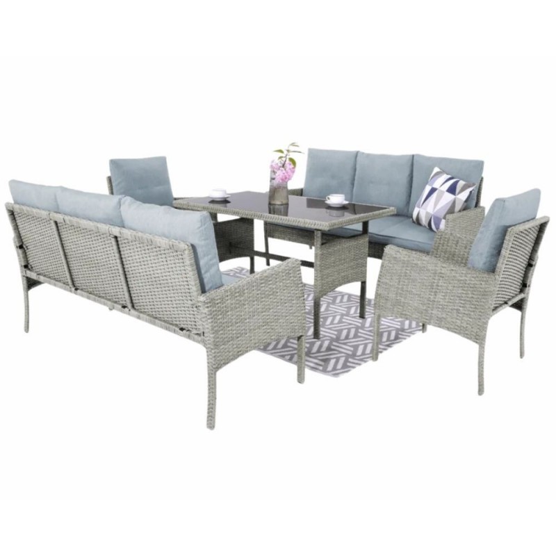 Lauko baldų komplektas CORTINA FAMILY GREY