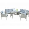 Lauko baldų komplektas CORTINA FAMILY GREY