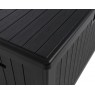 Daiktadėžė iš dvisienio plastiko GOTLOND BLACK 140x72x73cm