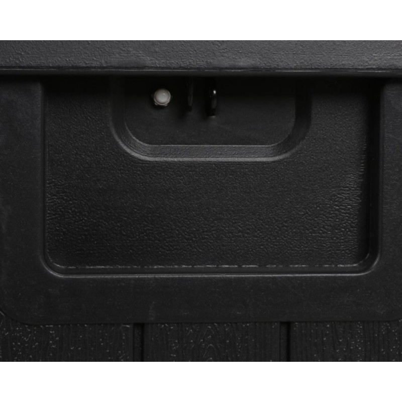 Daiktadėžė iš dvisienio plastiko GOTLOND BLACK 140x72x73cm