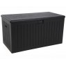 Daiktadėžė iš dvisienio plastiko GOTLOND BLACK 140x72x73cm