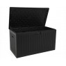 Daiktadėžė iš dvisienio plastiko GOTLOND BLACK 140x72x73cm