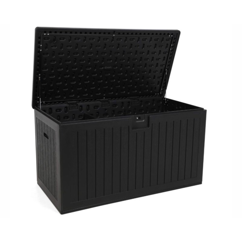 Daiktadėžė iš dvisienio plastiko GOTLOND BLACK 140x72x73cm