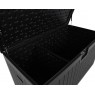 Daiktadėžė iš dvisienio plastiko GOTLOND BLACK 140x72x73cm