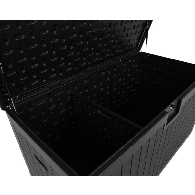 Daiktadėžė iš dvisienio plastiko GOTLOND BLACK 140x72x73cm