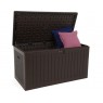 Daiktadėžė iš dvisienio plastiko GOTLOND BROWN 140x72x73cm