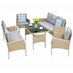 Lauko baldų komplektas CORTINA FAMILY BEIGE
