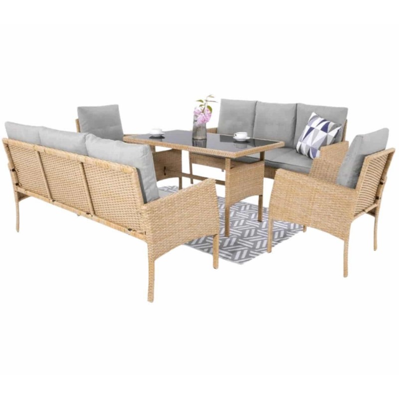 Lauko baldų komplektas CORTINA FAMILY BEIGE