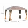 Lauko pavėsinė SAULĖLYDIS  3 x 4 m