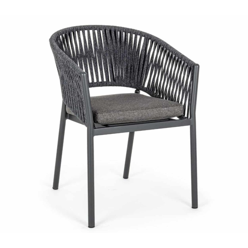 Lauko kėdė FLORENCIA CAHRCOAL 57x60x80cm.