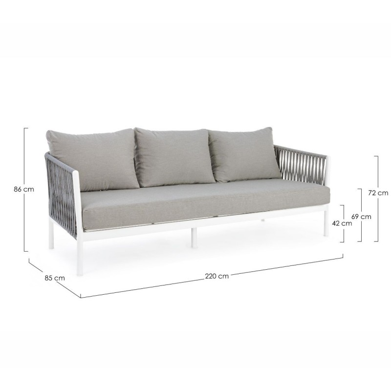 Lauko baldų komplektas FLORENCIA WHITE