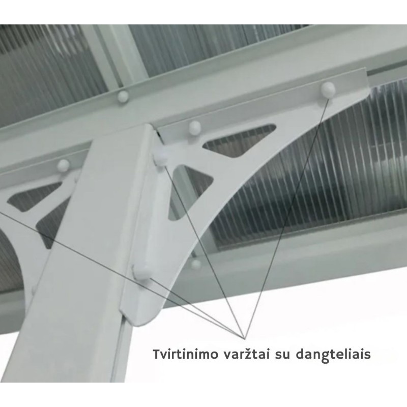 Pastogė ATLANTA 3x5m, WHITE
