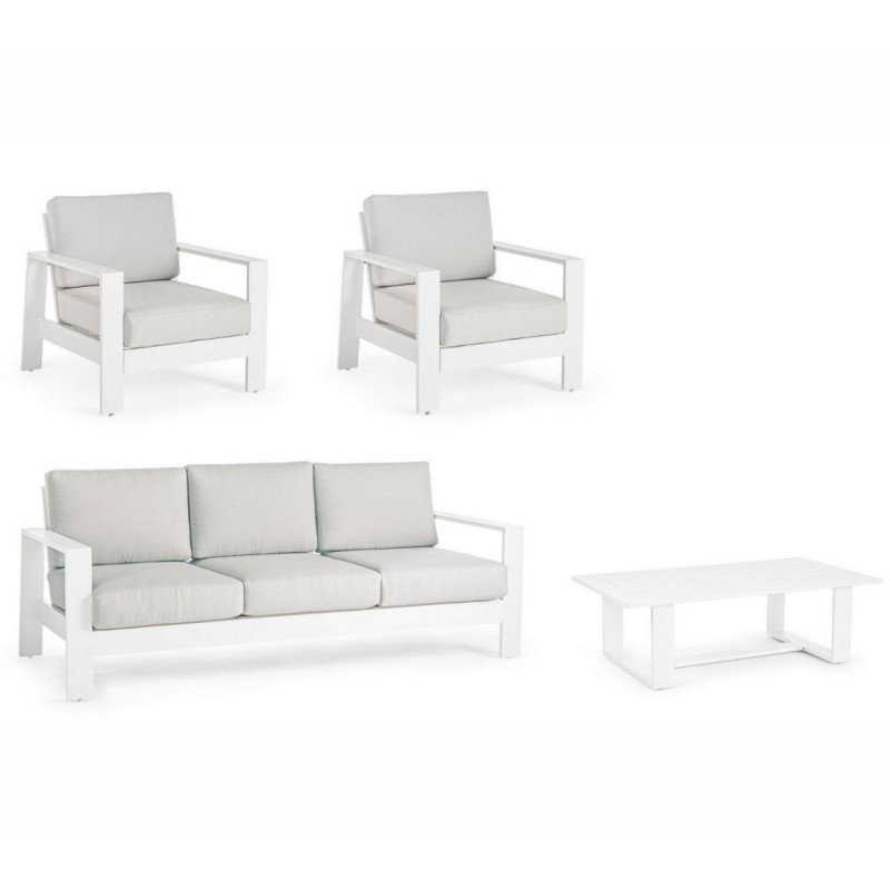 Lauko baldų komplektas BALTIC WHITE