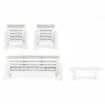 Lauko baldų komplektas BALTIC WHITE