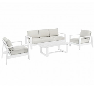 Lauko baldų komplektas BALTIC WHITE